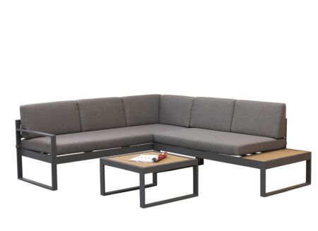 Loungeset Yin aluminium - antraciet