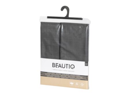 Tafelkleed Luxxus Ø160cm - textiel met acrylcoating - antraciet