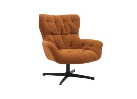 Fauteuil Hopi 80x83x88cm - stof - oranje