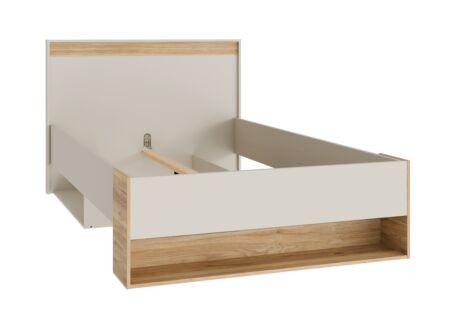 Bed Wexlin 120x200cm - decor - sand & mauvella oak