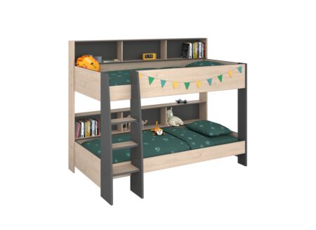 Stapelbed Leo 90x200cm - meubelplaat - beige