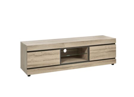 Tv-meubel Marnix 175cm - meubelplaat - bruin