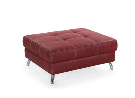Voetenbank San Francisco 103x86cm stof rood