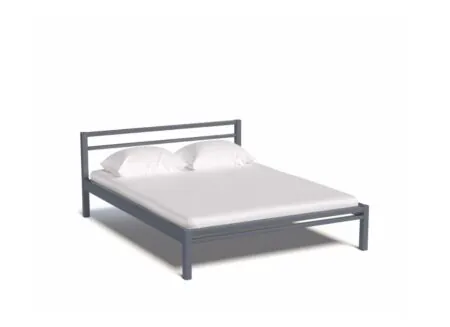 Bed King 160x200cm - metaal - mat antraciet