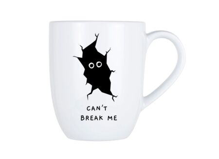 Mok Cosy Can't break me 53cl - porselein - wit