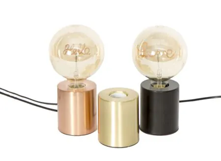 Photo ensemble - Lampe de table Tube H10cm
