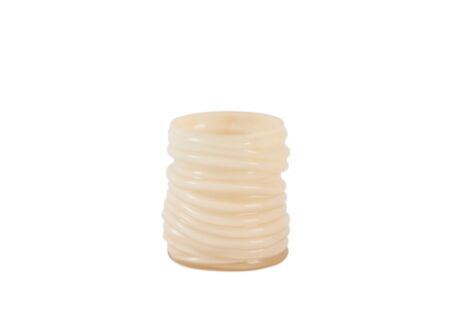 Theelichthouder Milyan H10cm - glas - peach