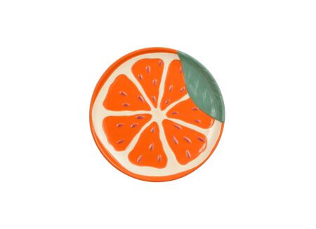 Dessertbord Fresh Ø21cm - stoneware - oranje