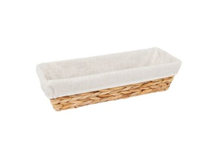 Broodmand voor stokbrood 39x14cm - hyacint - naturel