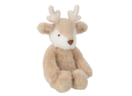 Knuffel Rendier H30cm - stof - beige
