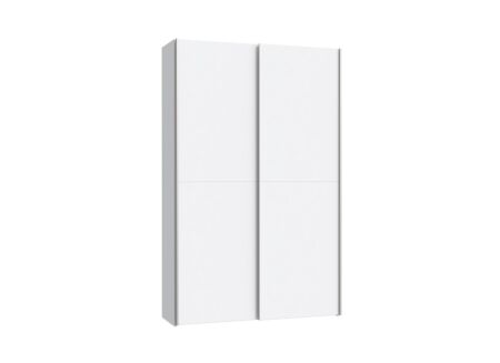 Schuifdeurkast Ozzula 120cm - decor - wit