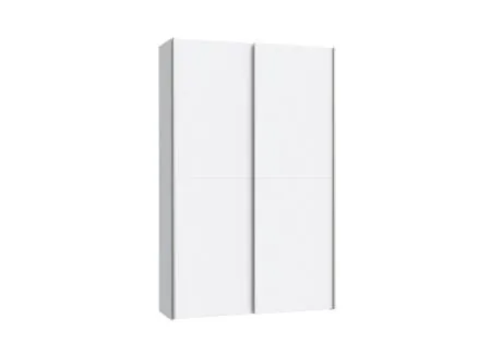 Schuifdeurkast Ozzula 120cm - decor - wit