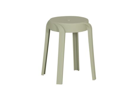 Kruk June 43,5x44,5x55,5cm - polyethyleen - groen