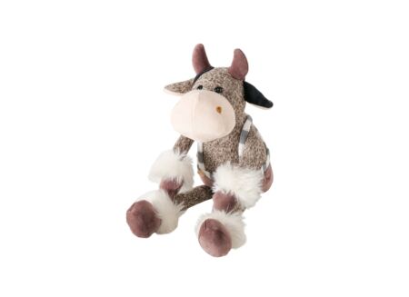 Kerstdecoratie Knuffel Vala Koe H28cm