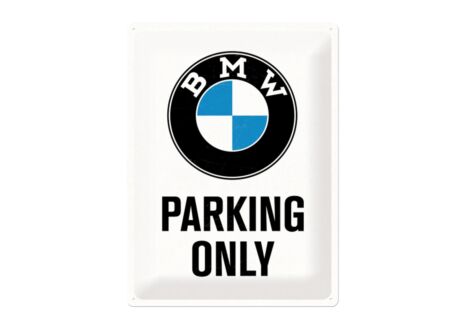 Plakkaat BMW 40x30cm - metaal - multicolor