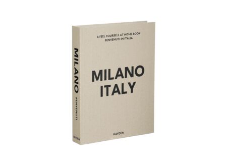 Deco Boek Italy 33x25x5cm - gerecycleerd papier - grijs