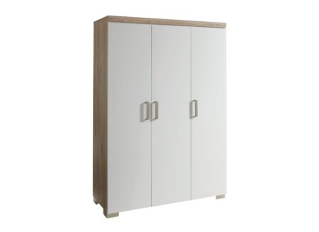 Kleerkast Hilja 130cm - decor - oak chalk/wit