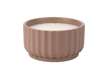 Geurkaars 3 Wicks H7,5cm 25u - cement & paraffine - bruin