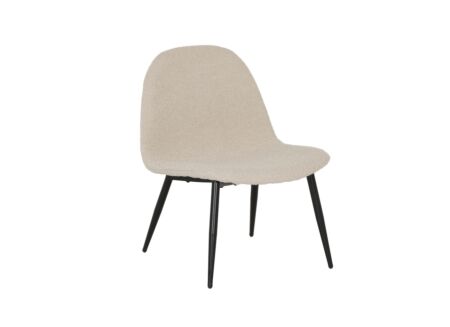 Fauteuil Eloise 73,5x63x82cm - bouclé - beige