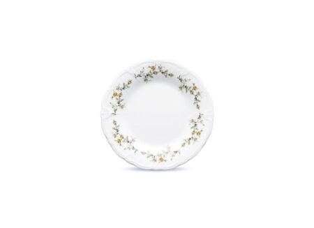 Bord Retro Ø20,5cm - porselein - wit