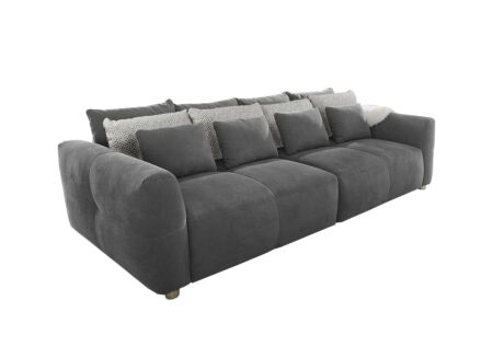 Zetel Gulliver 4-zit - stof - donkergrijs