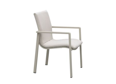 Tuinstoel Cardamom 61x57x85cm - aluminium - greige