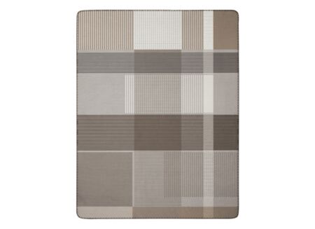 Plaid Maze Stone 150x200cm - polyester & katoen - multicolor