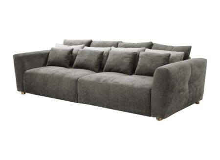 Zetel Gulliver 4-zit 298x135cm - stof - grijs