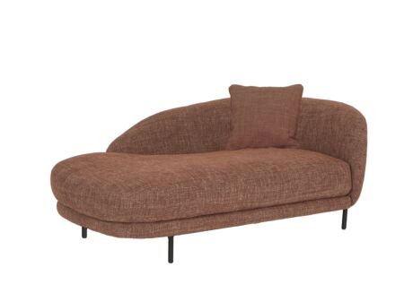 Chaise longue Carre 170x100x78cm - stof - bordeaux
