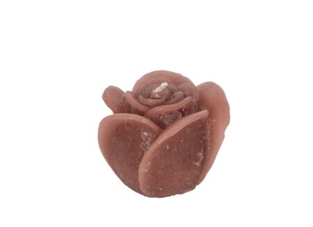 Kaars Roses Sculptures S Ø8,50x6,50cm - rustiek - perzik