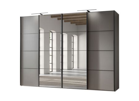 Schuifdeurkast Phoenix 330cm - decor - grijs