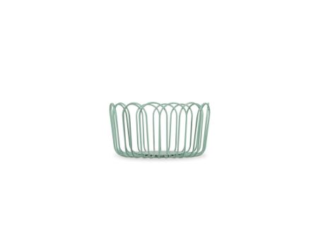 Fruitmand Flores Ø19x10cm - ijzer - groen