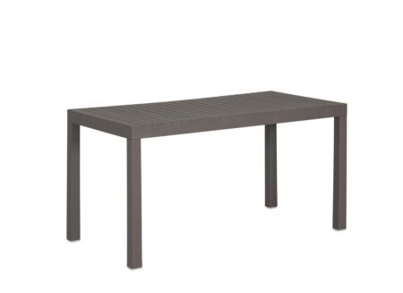 Tuintafel Hana 141,5x70,5cm - kunststof & metaal - taupe