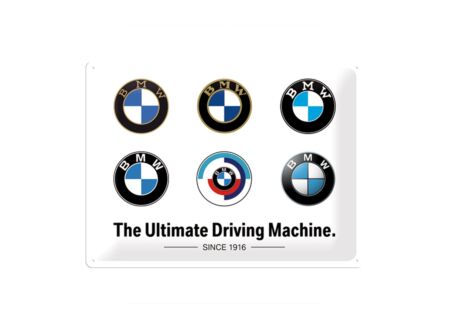 Plakkaat BMW 40x30cm - metaal - multicolor