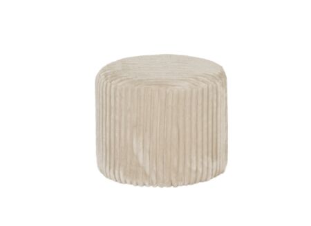 Poef Madison Ø49.5cm - corduroy - cream