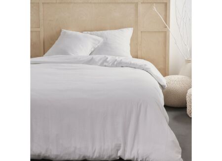 Dekbedovertrek Today 240x260cm - katoengaas - wit