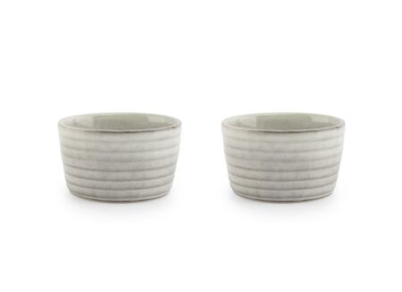 Kom Bake Ø10cm - stoneware - grijs set van 2