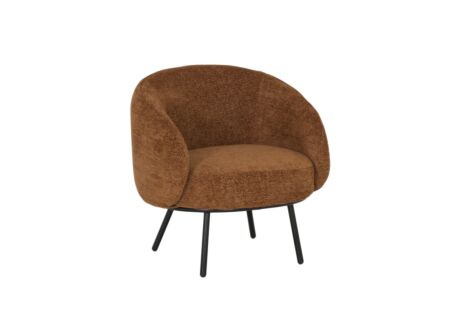 Fauteuil Crush 74x68x74cm - stof - roest