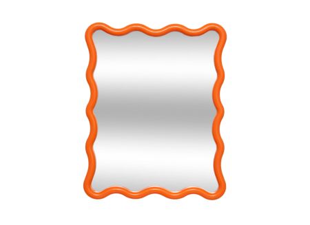 Spiegel Judy 38x30cm - glas & kunststof - oranje