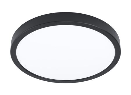 Plafondlamp Fueva 5 Ø28,5cm 20,5W LED staal zwart