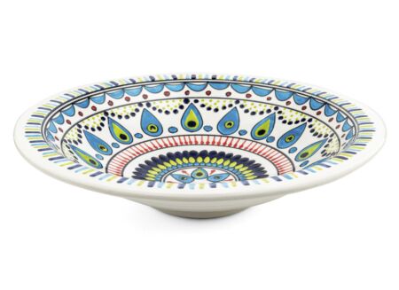 Schaal Pavo Ø37,2cm - stoneware - multicolor