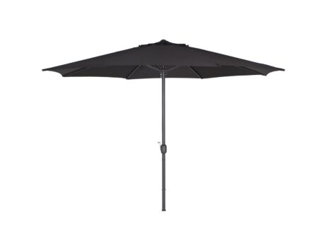 Parasol Nerissa Ø350cm zwart met beschermhoes