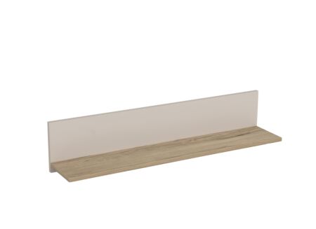 Wandplank Hazel 80x20x9cm - melamine - beige & montana eik