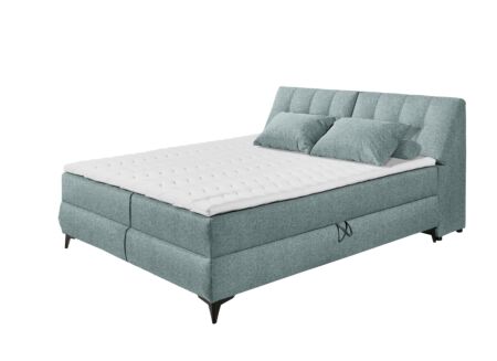Bedbox Atlantis 180x200cm met opbergruimte stof munt