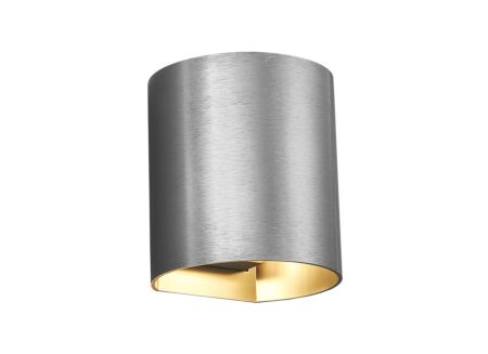 Wandlamp geborsteld staal 40W G9