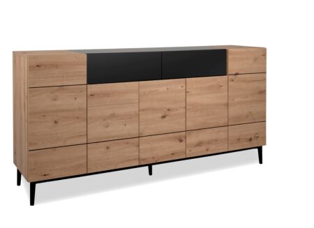 Dressoir Nola 180cm - spaanplaat - artisanale eik