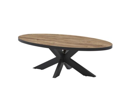 Salontafel Estrella ovaal bruin
