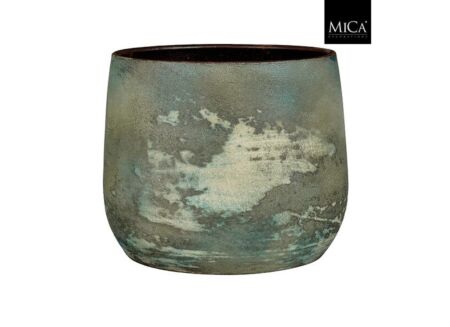 Bloempot Olaf H25cm - terracotta - groen