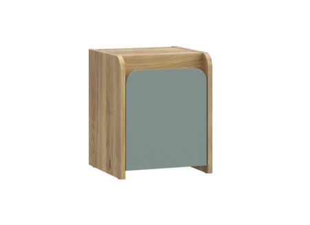 Nachtkastje Hoa 42x41x53cm - decor - mauvella eik/groen