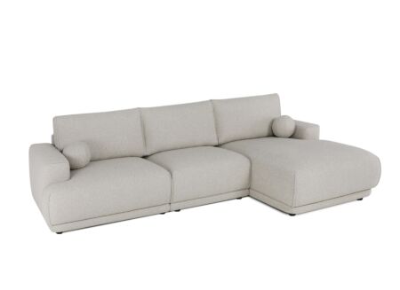 Hoeksalon Ramusio stof beige